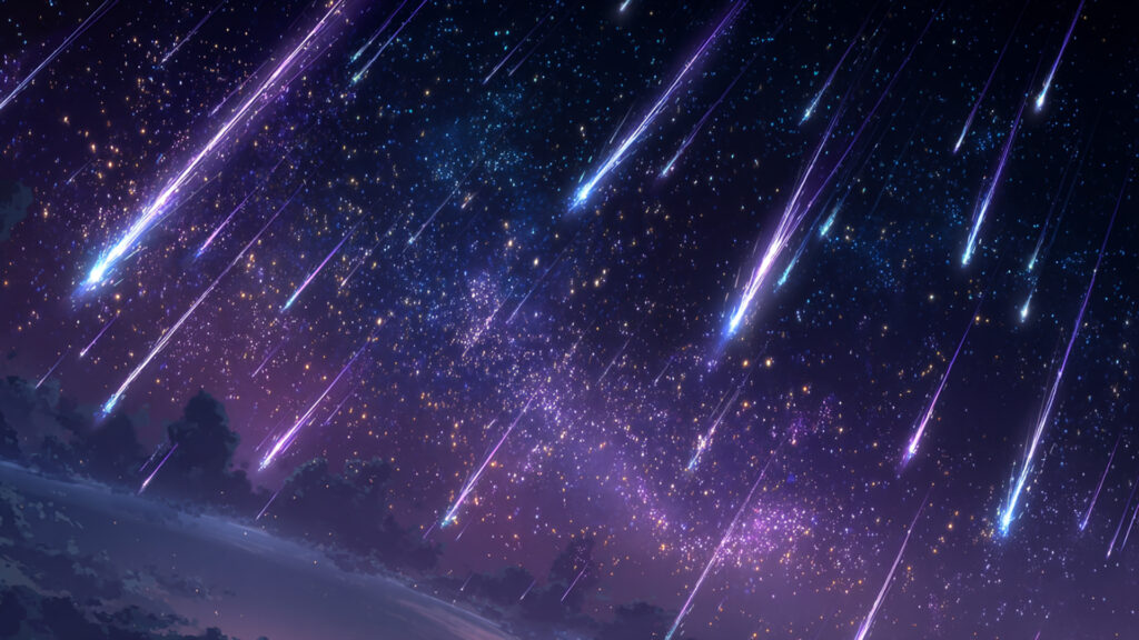 流星群の空