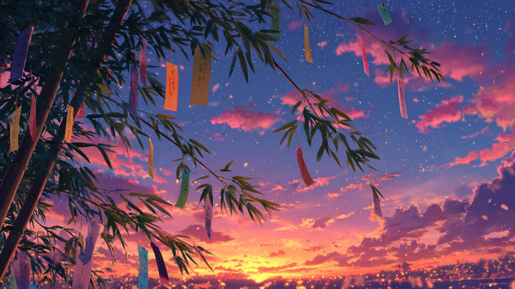 七夕の空｜昼・夕方・夜