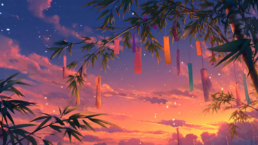 七夕の空｜昼・夕方・夜