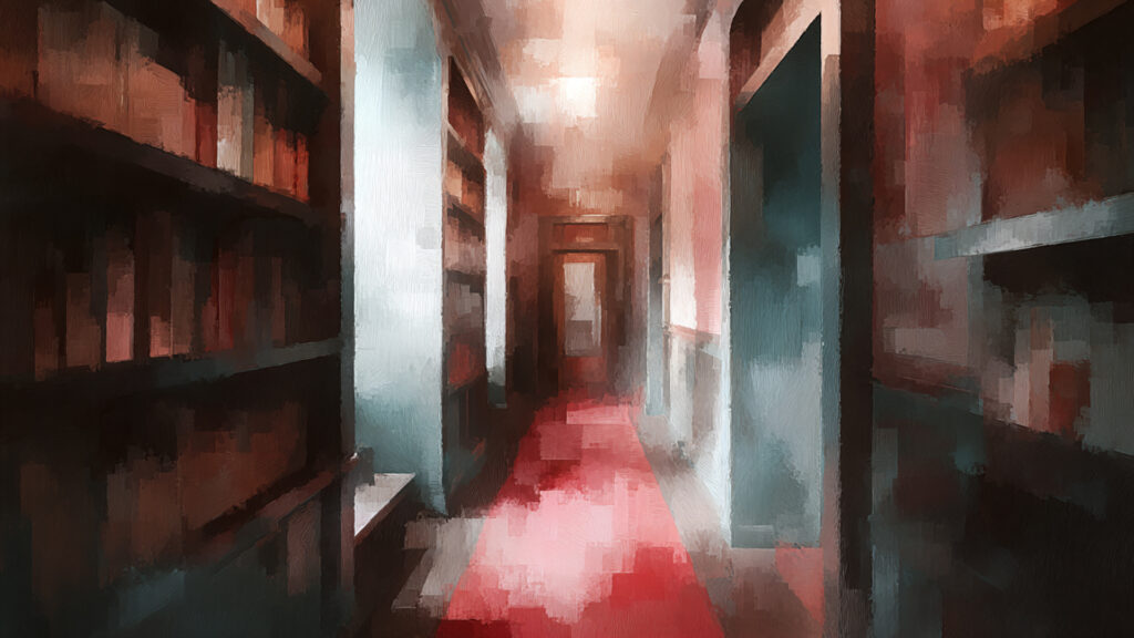 図書室の廊下