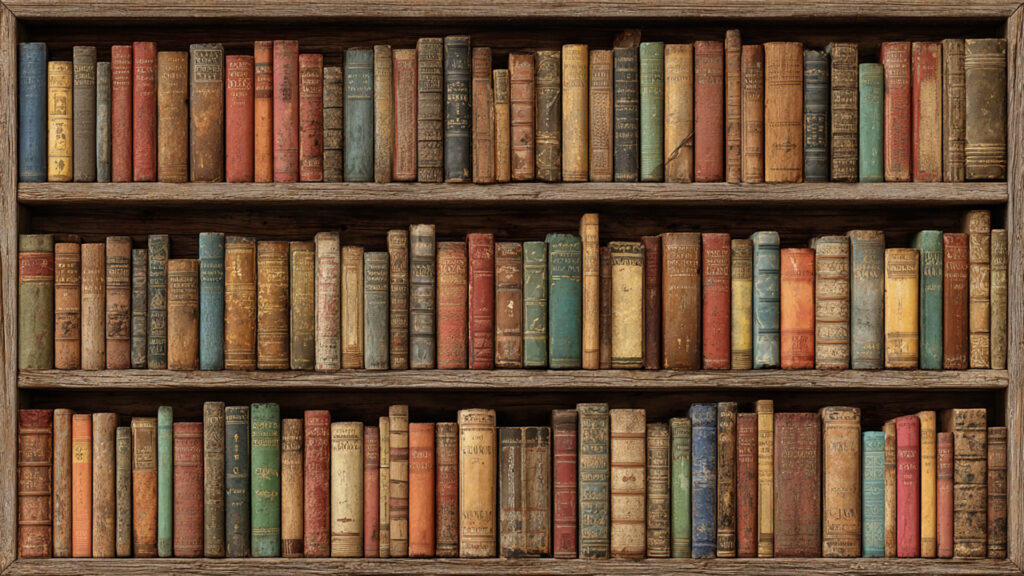 図書館の古書棚