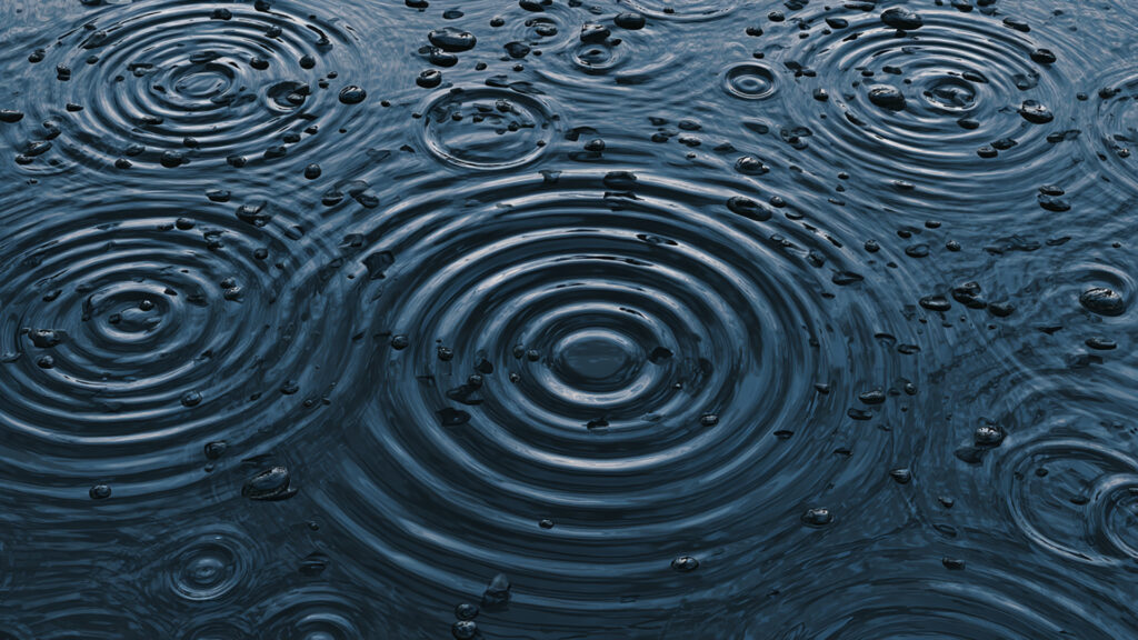 不気味な水面