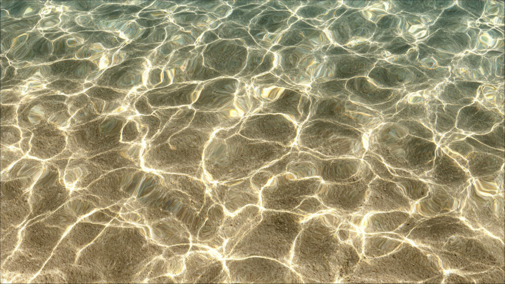 透明感のある浅瀬の水面テクスチャ