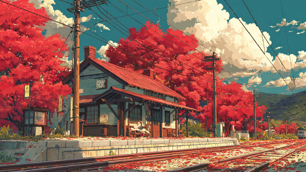 山里の駅