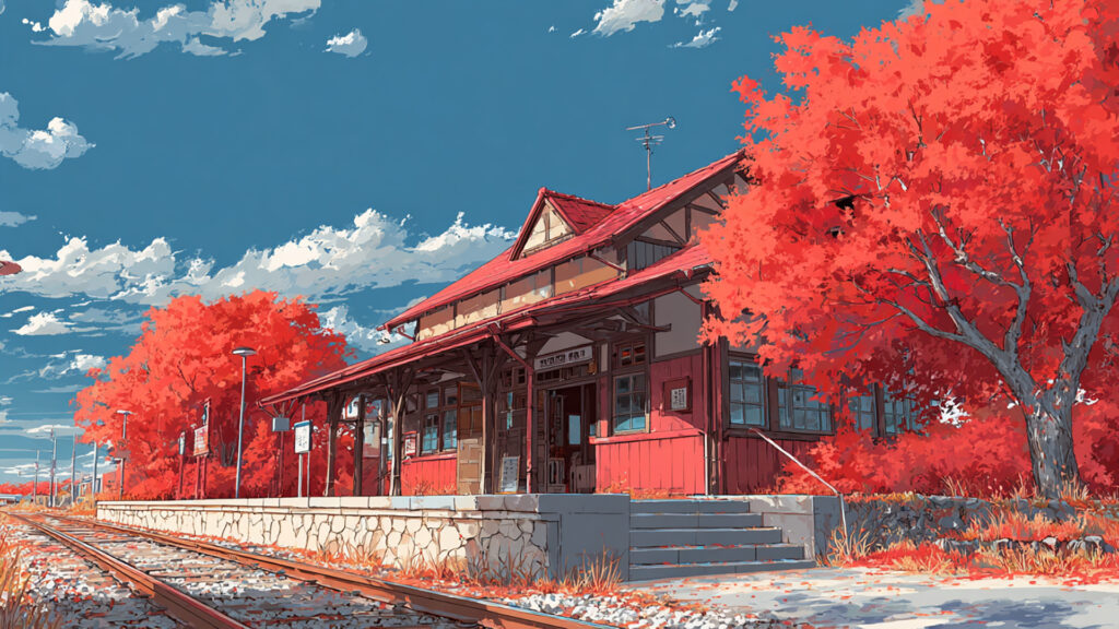 山里の駅