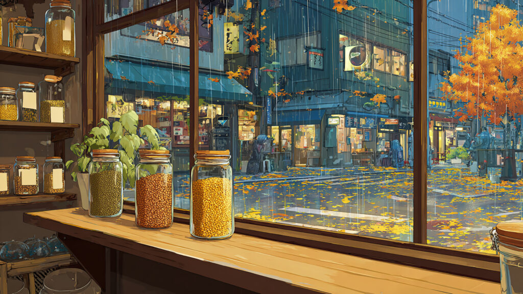 喫茶店のカウンター