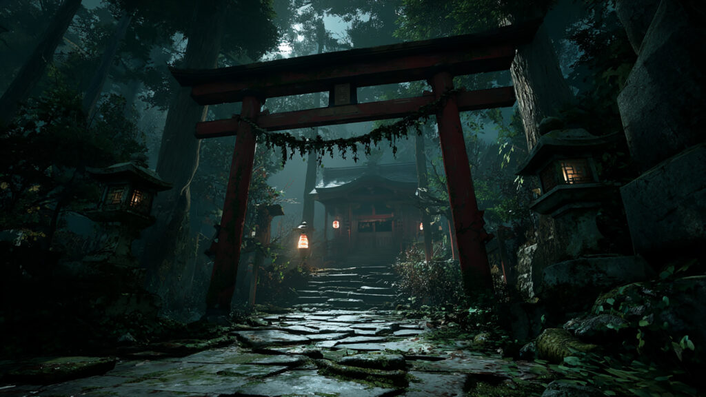 廃神社の拝殿