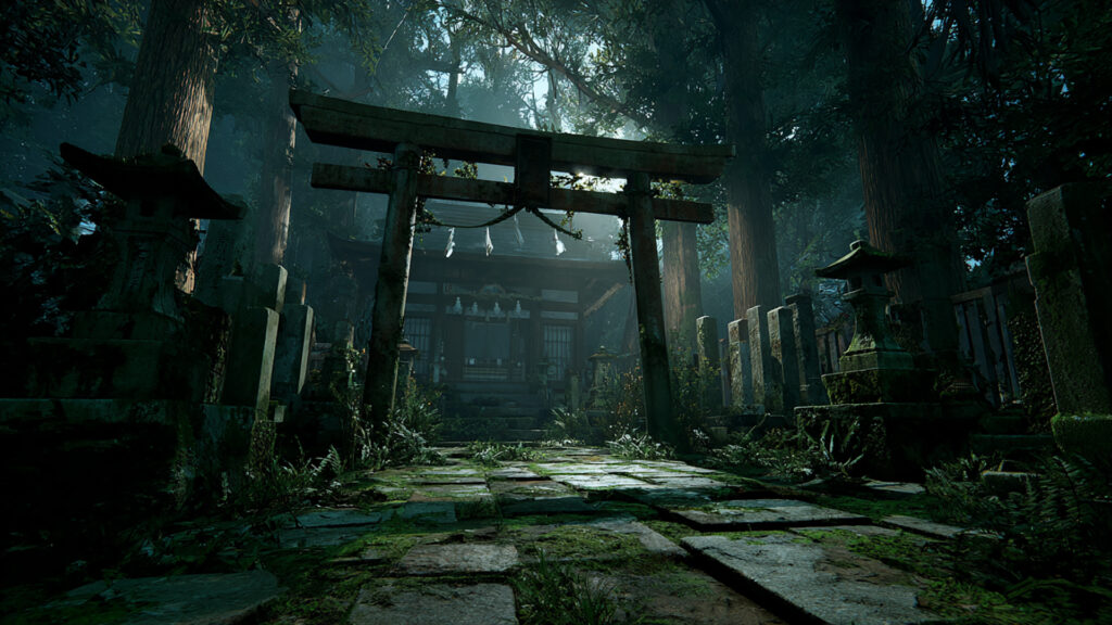 廃神社の拝殿