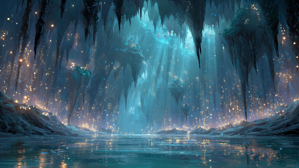 浮遊島の洞窟