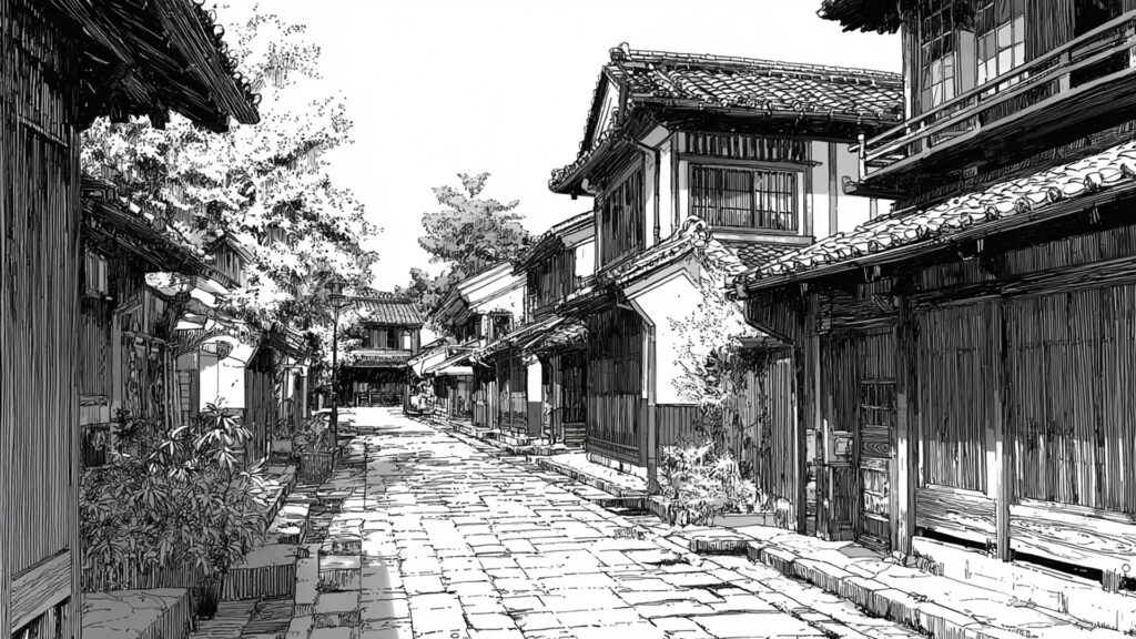 小江戸|モノクロ