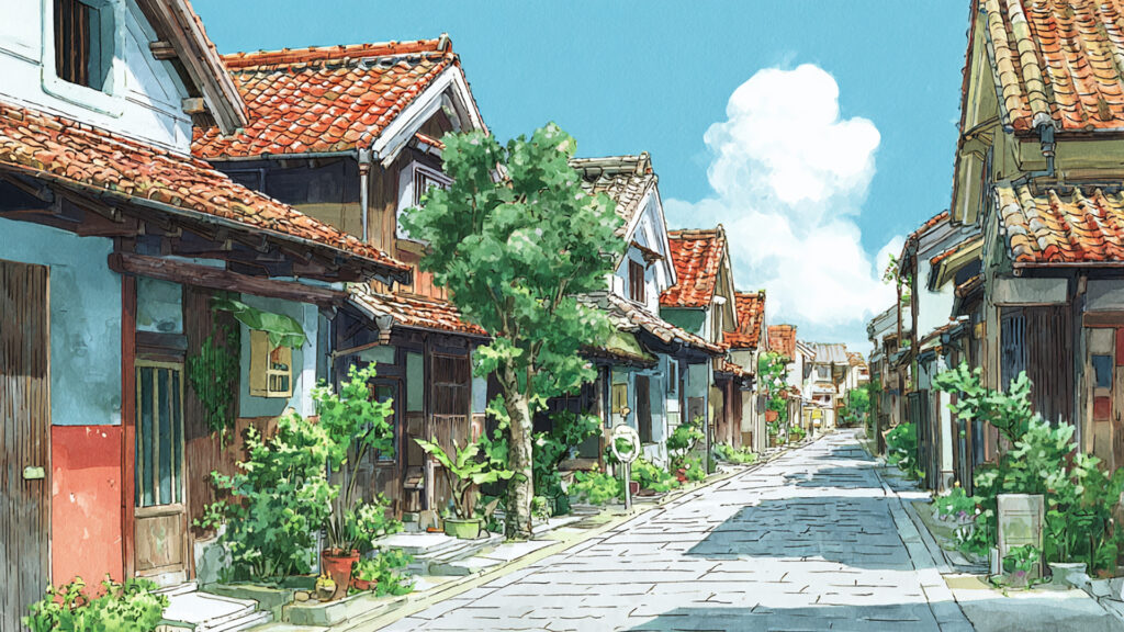 小江戸｜水彩風