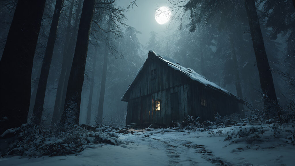 雪の山小屋