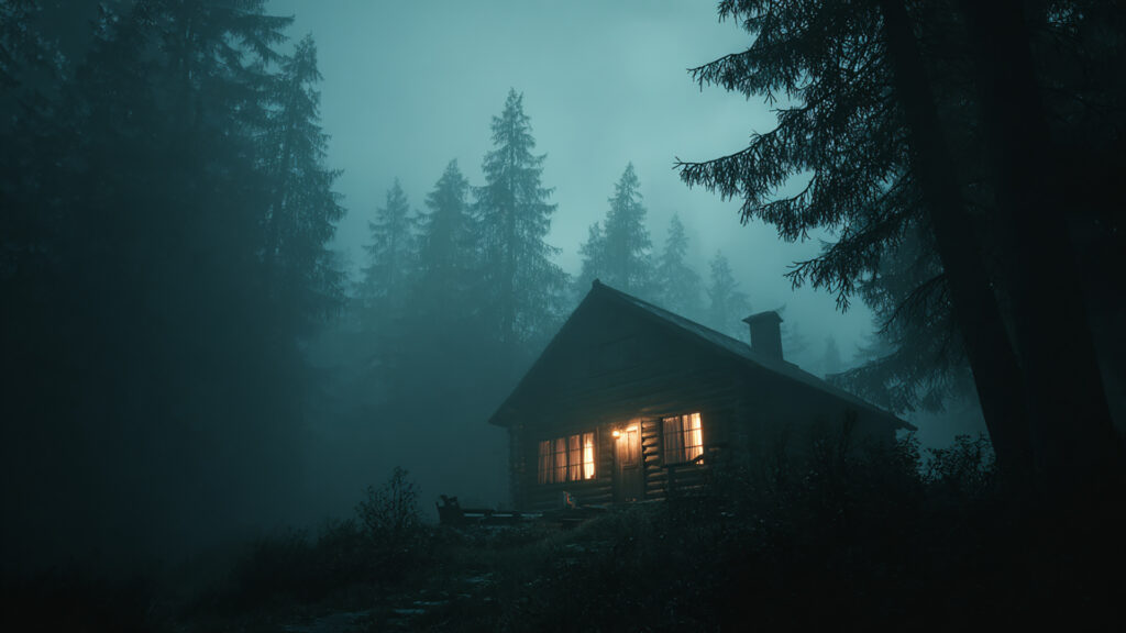 霧深い山小屋の秘密