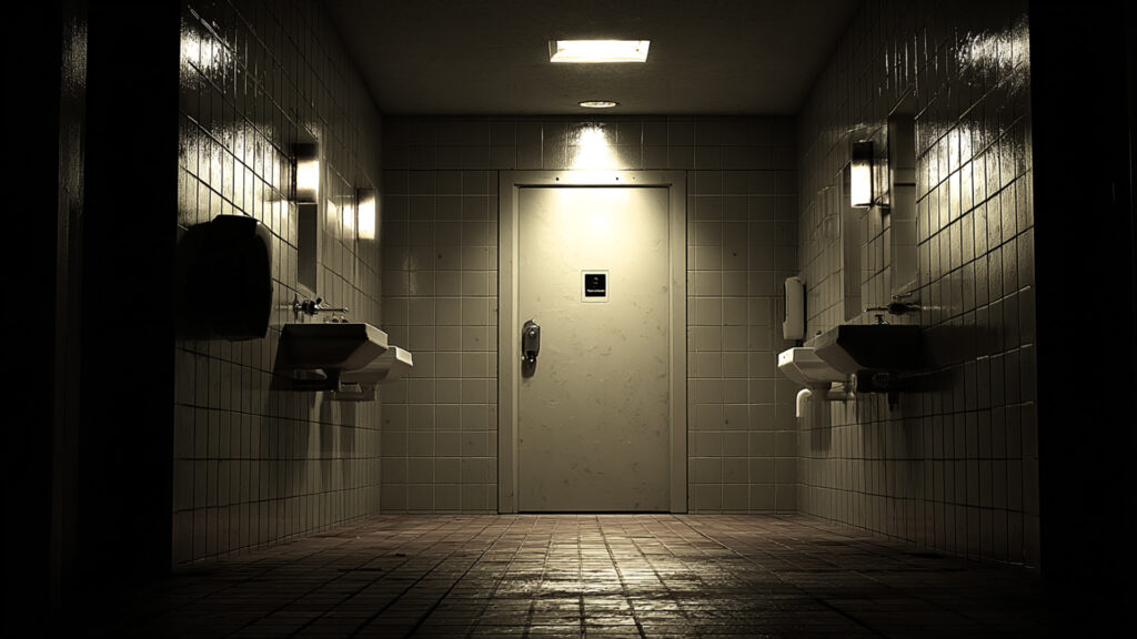 トイレや浴室っぽい場所