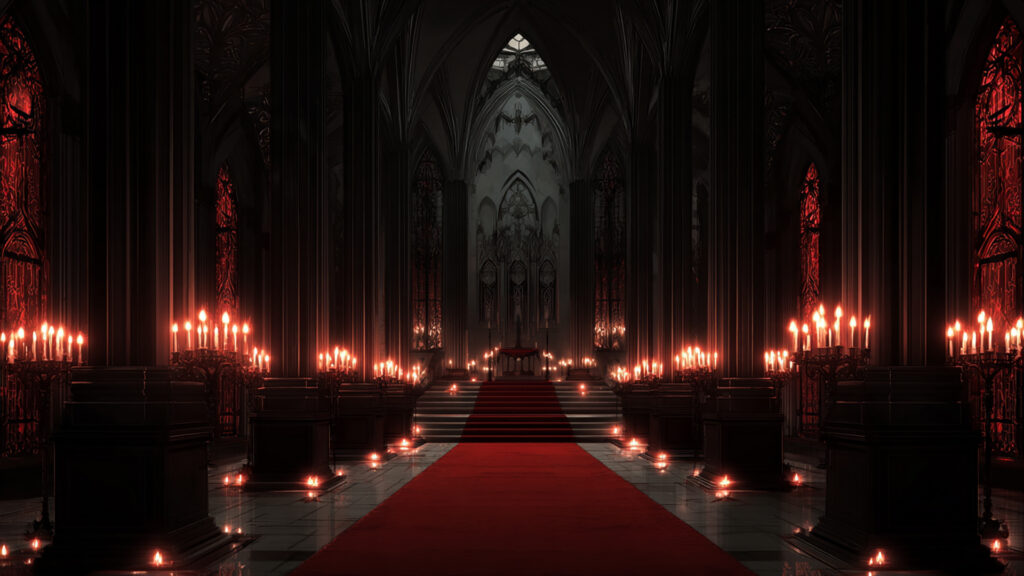 黒い城の玉座の間