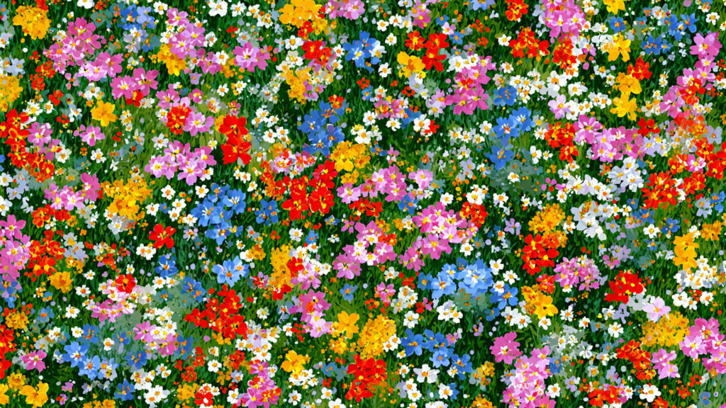 カラフルな小花のテクスチャ