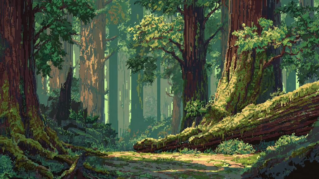 森の入口｜ドット絵風