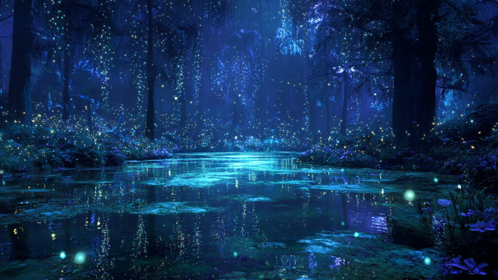 湖を囲う森