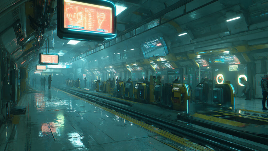 未来の地下鉄駅