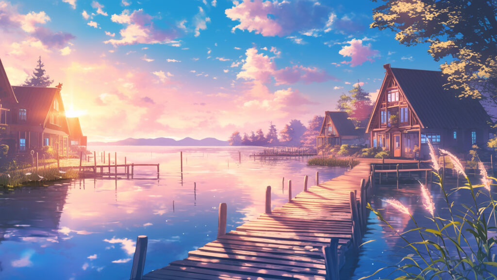 湖畔の村
