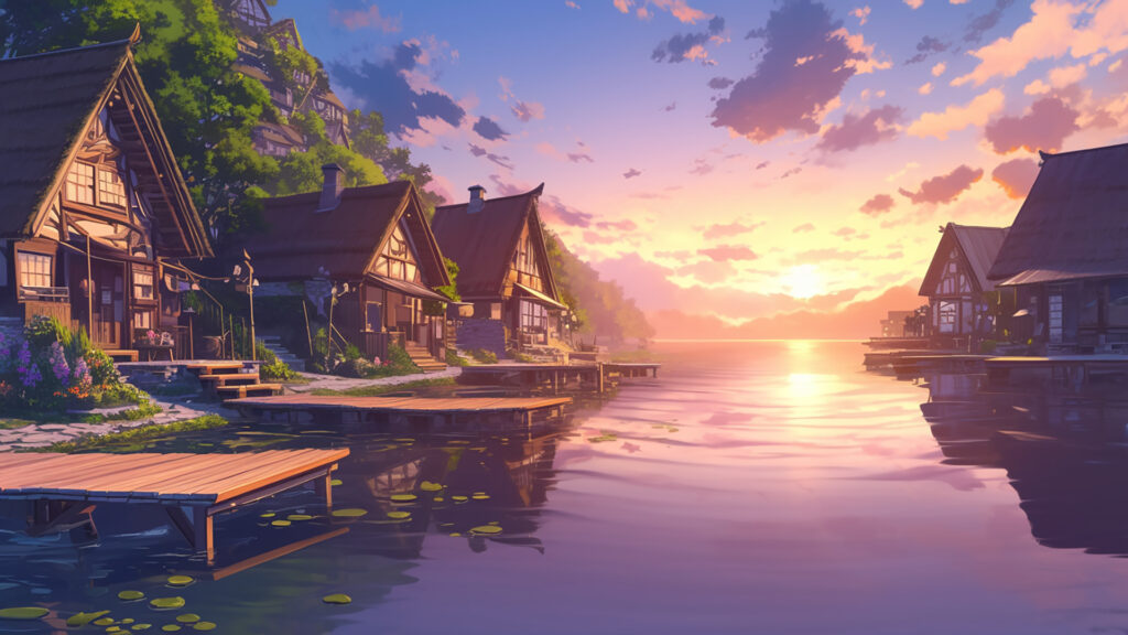 湖畔の村