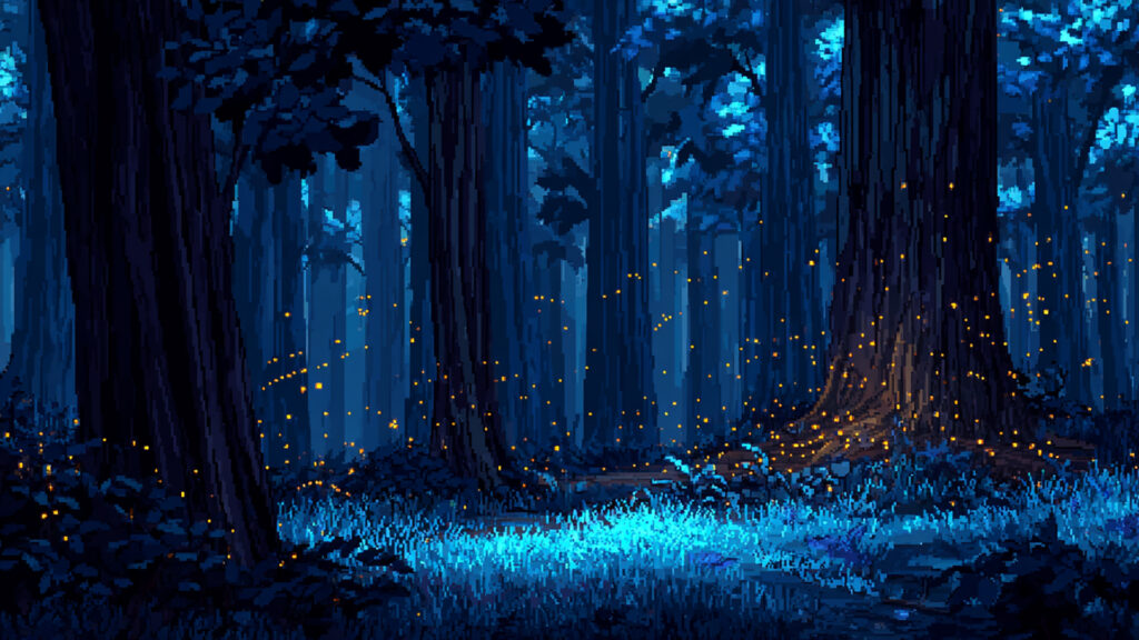 夜光の森|ドット絵風