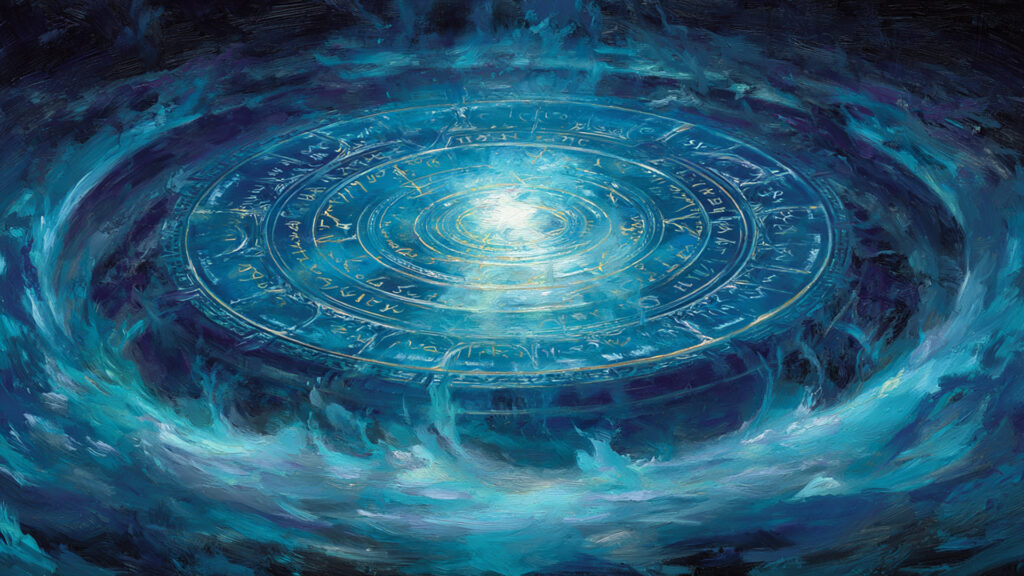 油絵風｜魔法陣と幻想空間