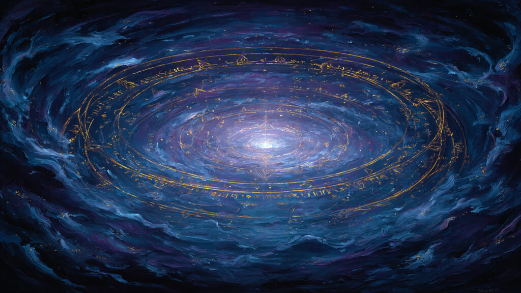 油絵風｜魔法陣と幻想空間