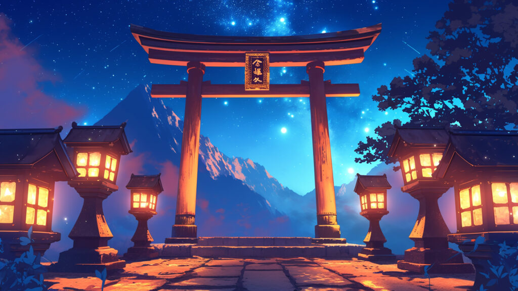 神社｜昼・夕方・夜