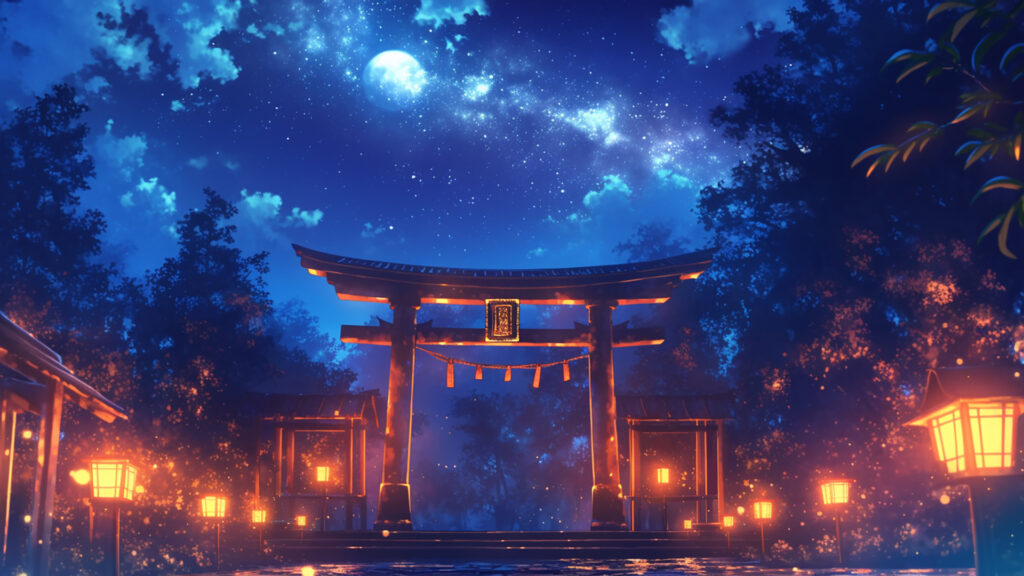 神社｜昼・夕方・夜