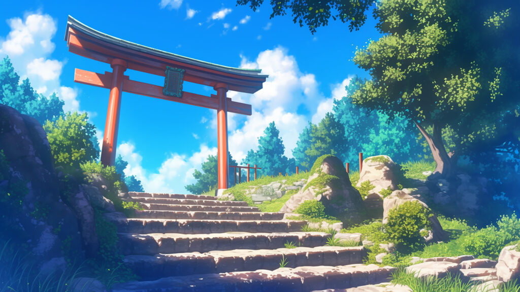 神社｜昼・夕方・夜