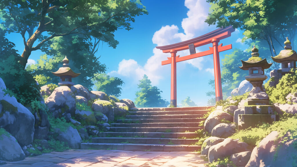 神社｜昼・夕方・夜