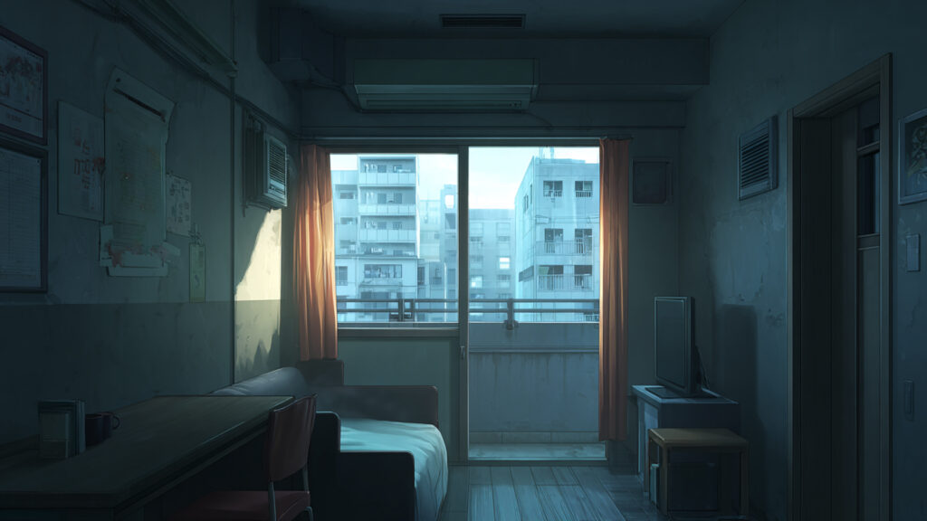 狭いリビング