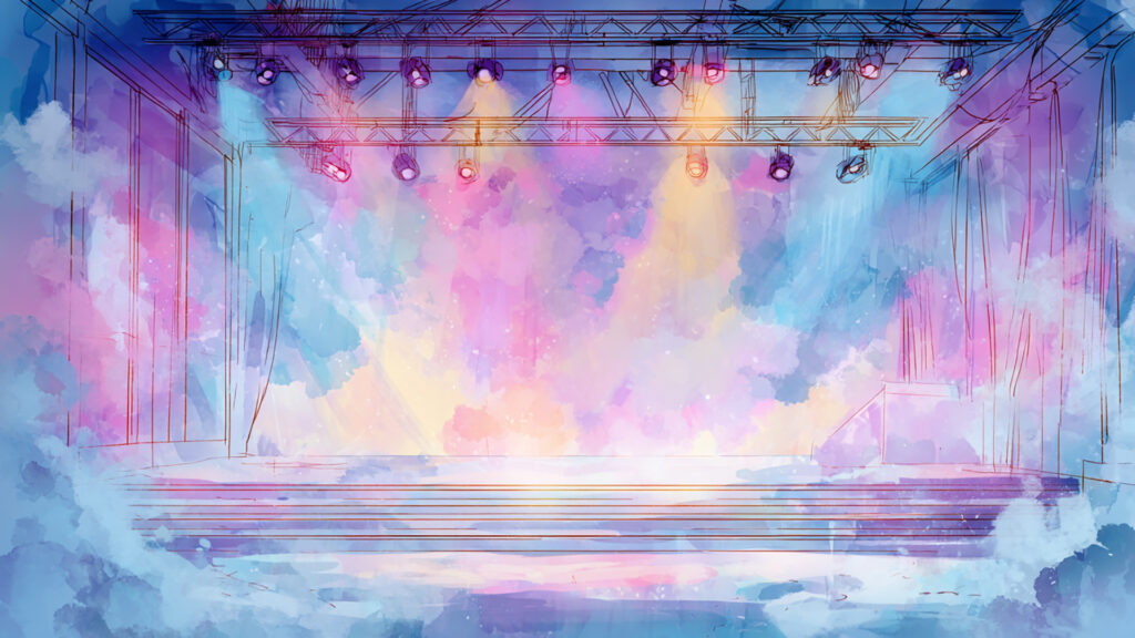ステージ｜水彩風