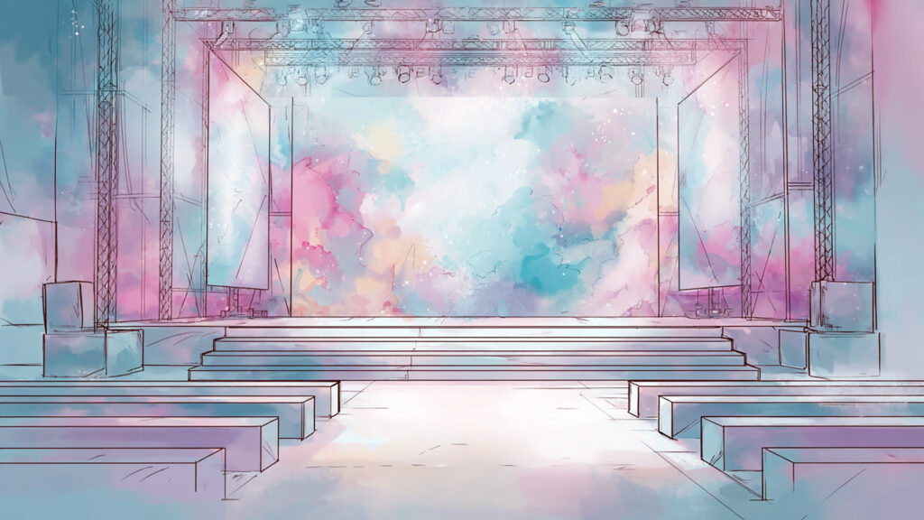 ステージ｜水彩風