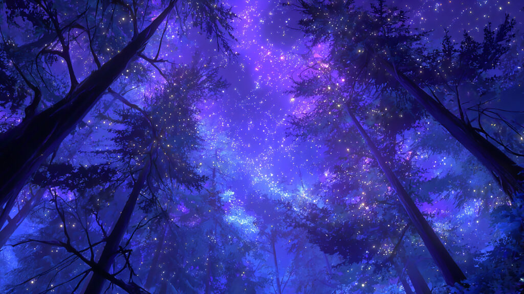 星空の森