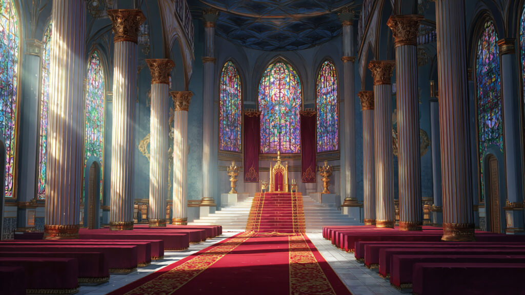 城内の玉座の間