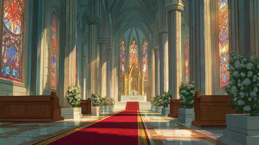 城内の玉座の間