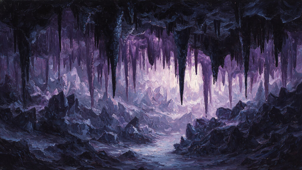 油絵風｜地下洞窟