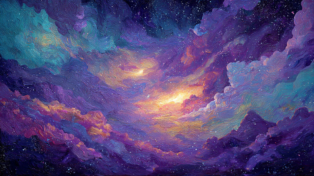 油絵風｜幻想宇宙