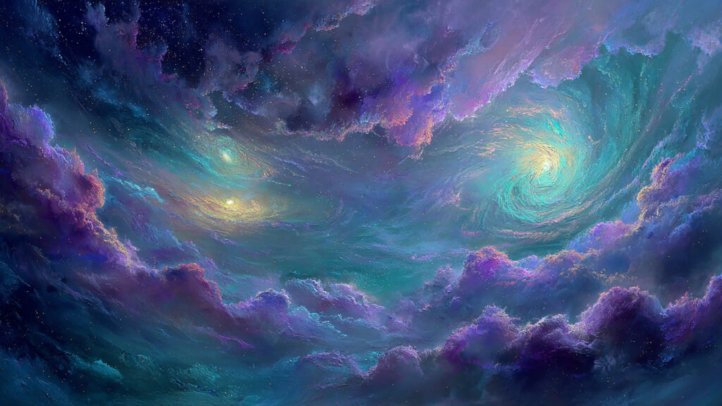 油絵風｜幻想宇宙