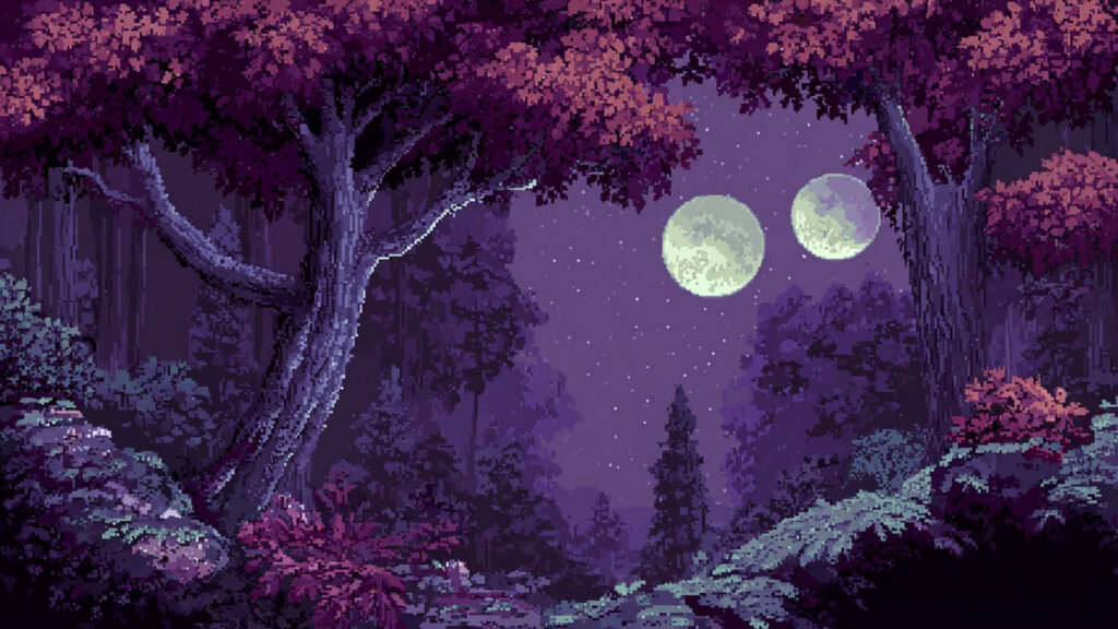 双月の森｜ドット絵風
