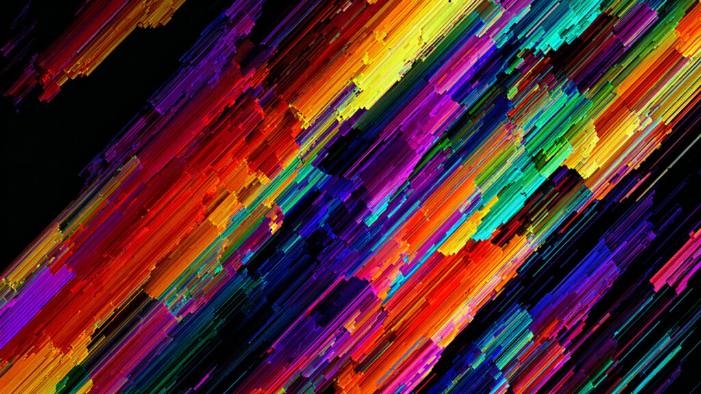 抽象的なグリッチパターン