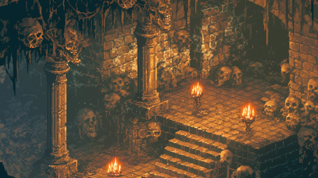 地下墓地｜ドット絵風