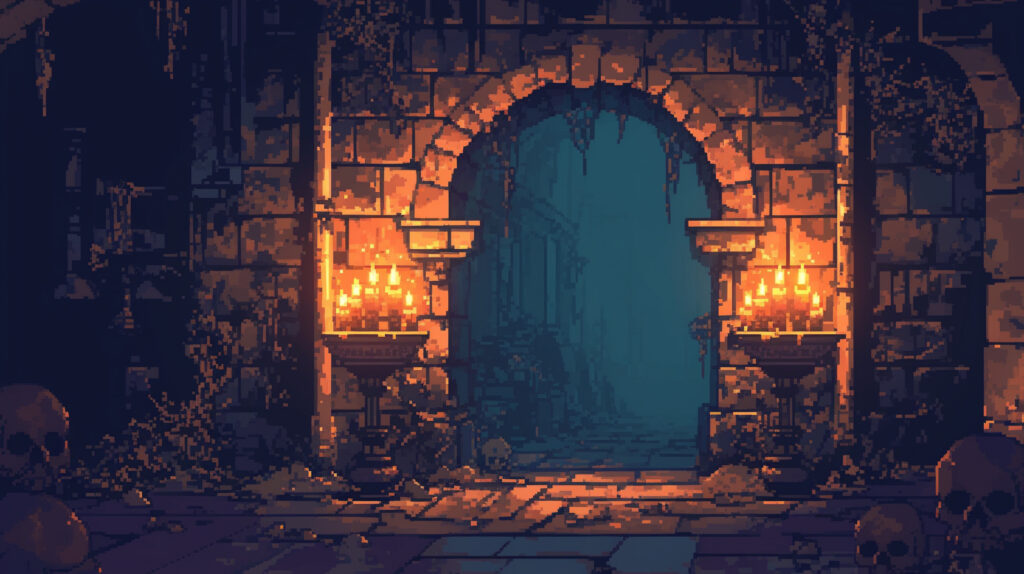 地下墓地｜ドット絵風