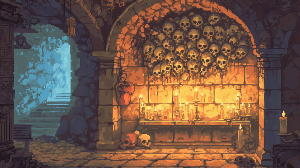 地下墓地｜ドット絵風