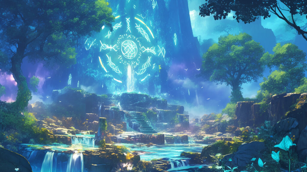 ケルトの滝と泉