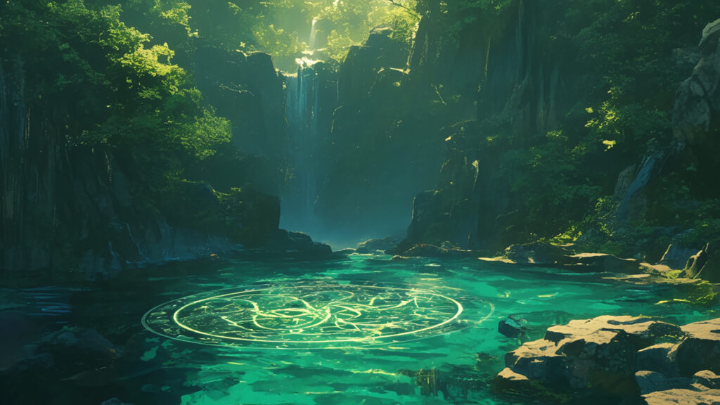 ケルトの滝と泉