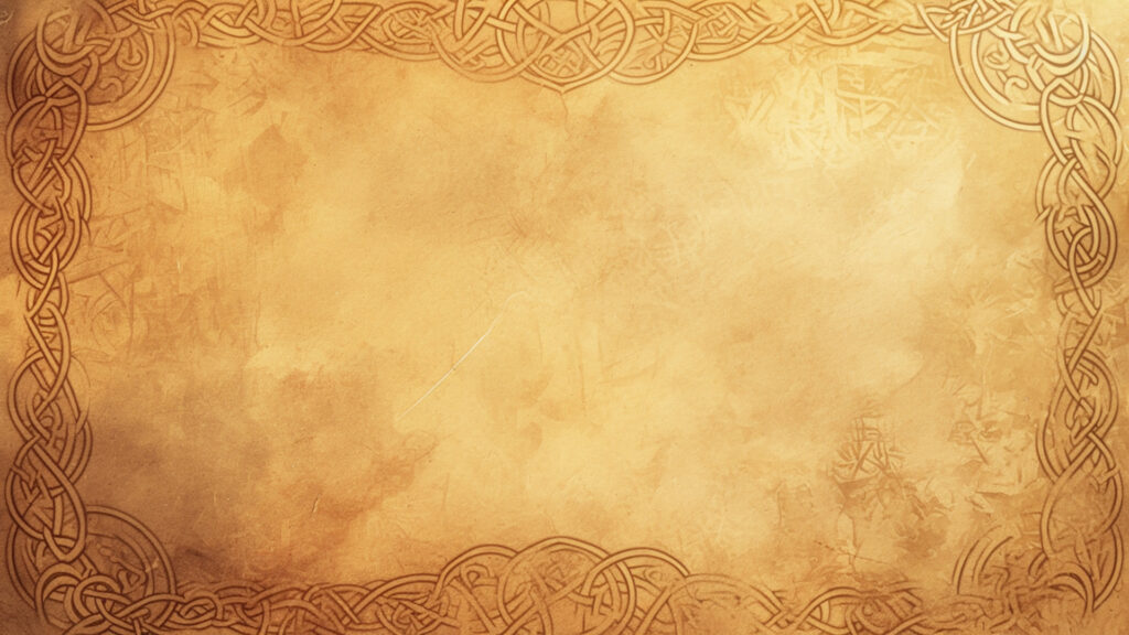 ケルトの古文書のテクスチャ｜ルーンと文様の幻想素材