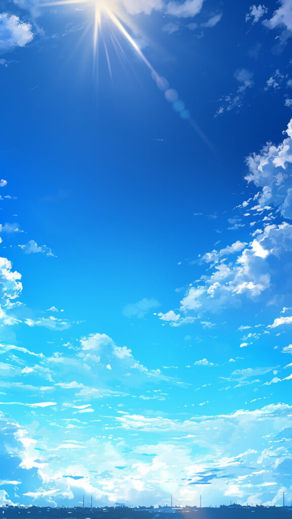 快晴の空｜縦長背景